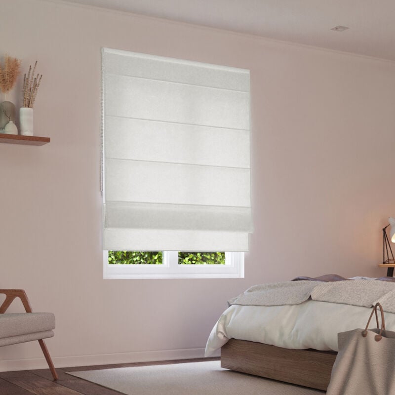 Madecostore - Store bateau tamisant uni luxe - Marron - L180 x H180cm