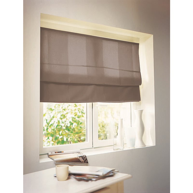 Homemaison - Store Bateau Voile en Lin Taupe 180x220 cm