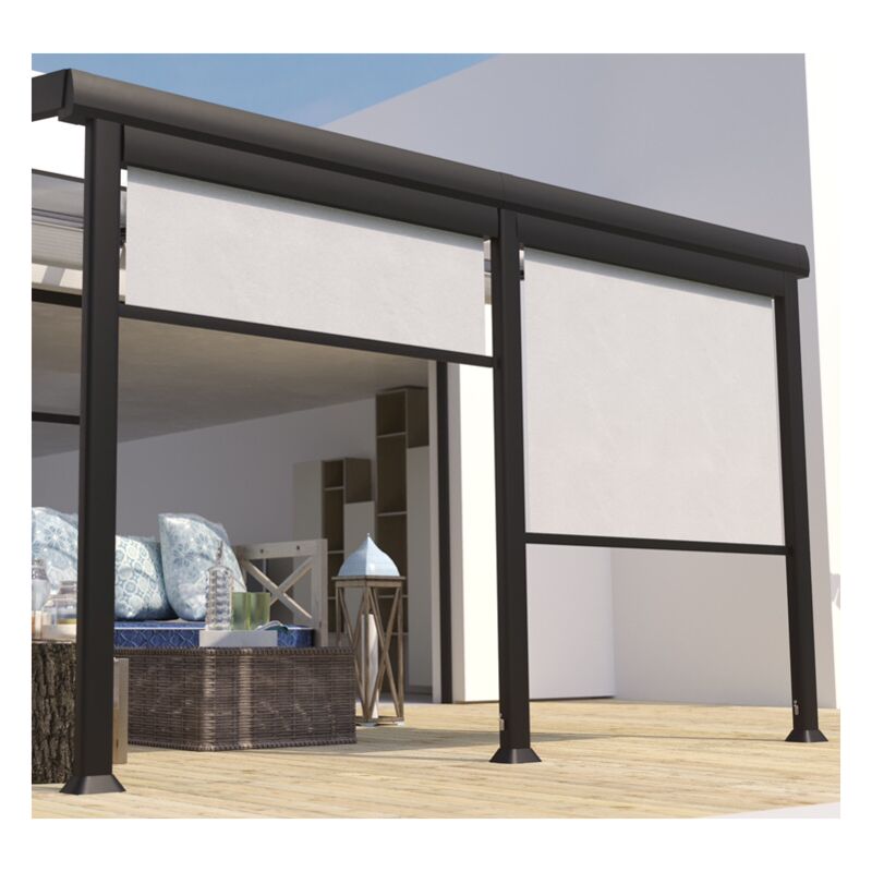 Couleurs Du Monde - Store Brise Soleil Frontal 2M Pour Tonnelle Athezza