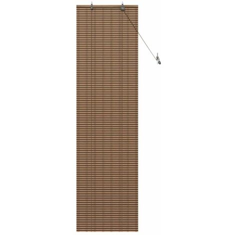 Store de Fenêtre，Store vénitien Géométrique Marron 60 x 220 cm Bambou CFW2760964