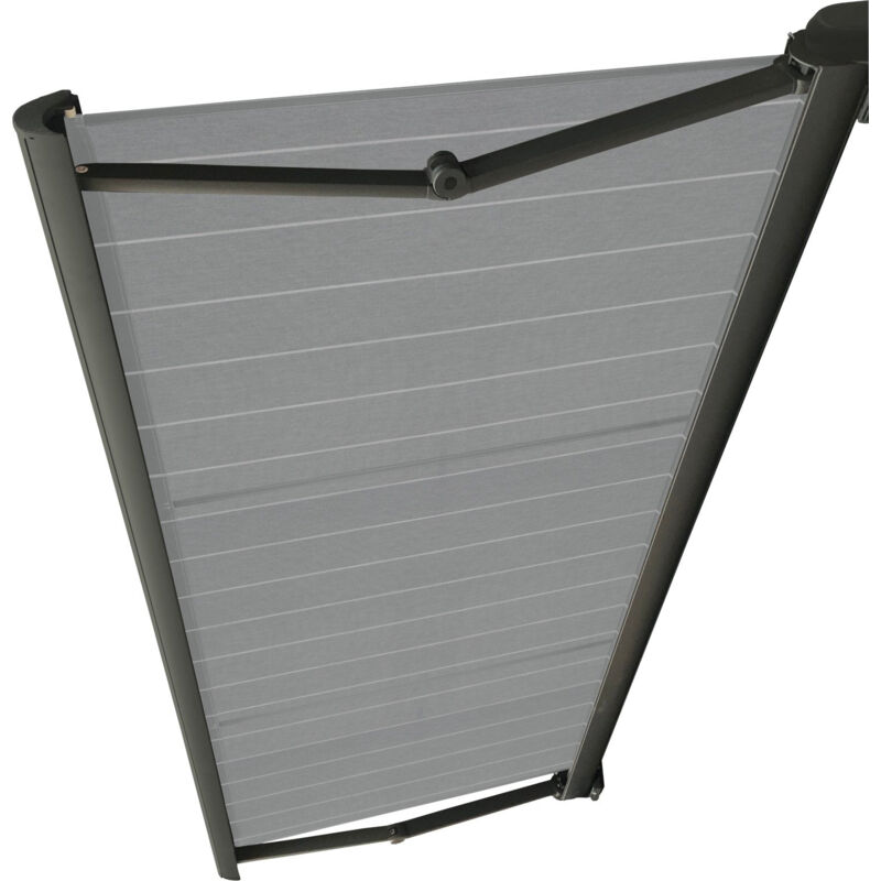 Store banne coffre integral motorise ral anthracite 4,5 x 3,5 dickson® naples