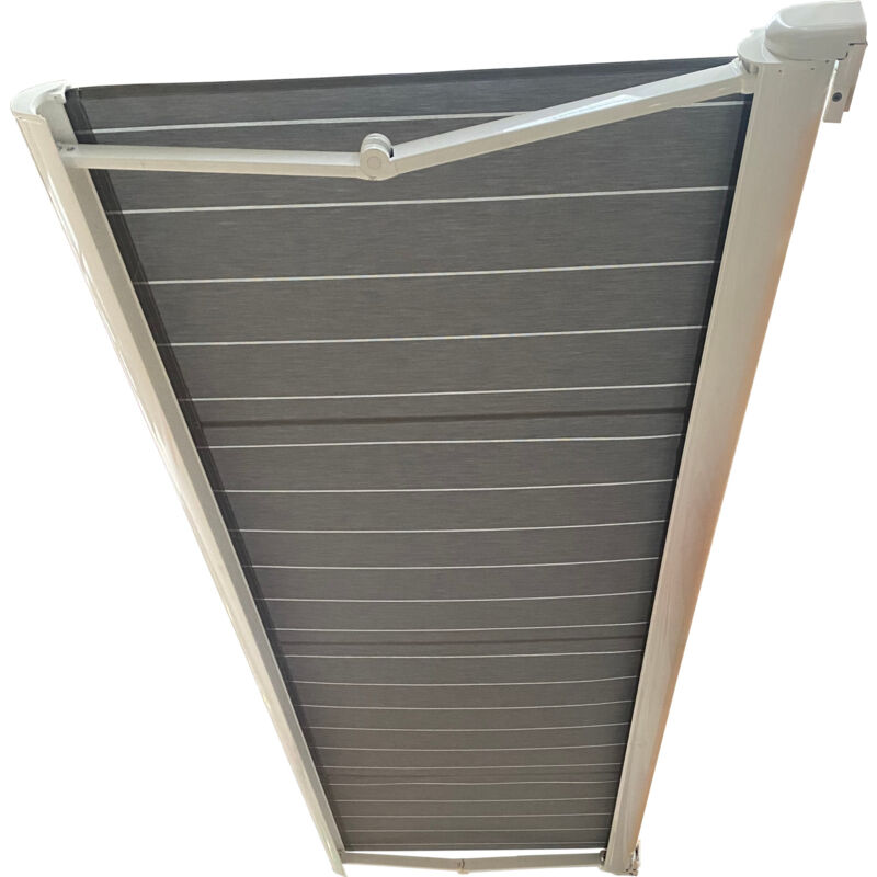 Ici Store - store banne coffre integral motorise ral blanc