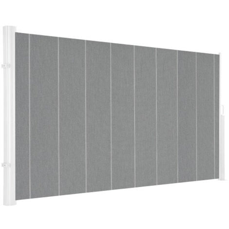 STORE DE TERRASSE LATERAL RETRACTABLE STRUCTURE GRISE 4 X 1,6 TOILE DICKSON® NAPLES