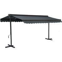 Store double pente avec coffre 3 x 4 m
