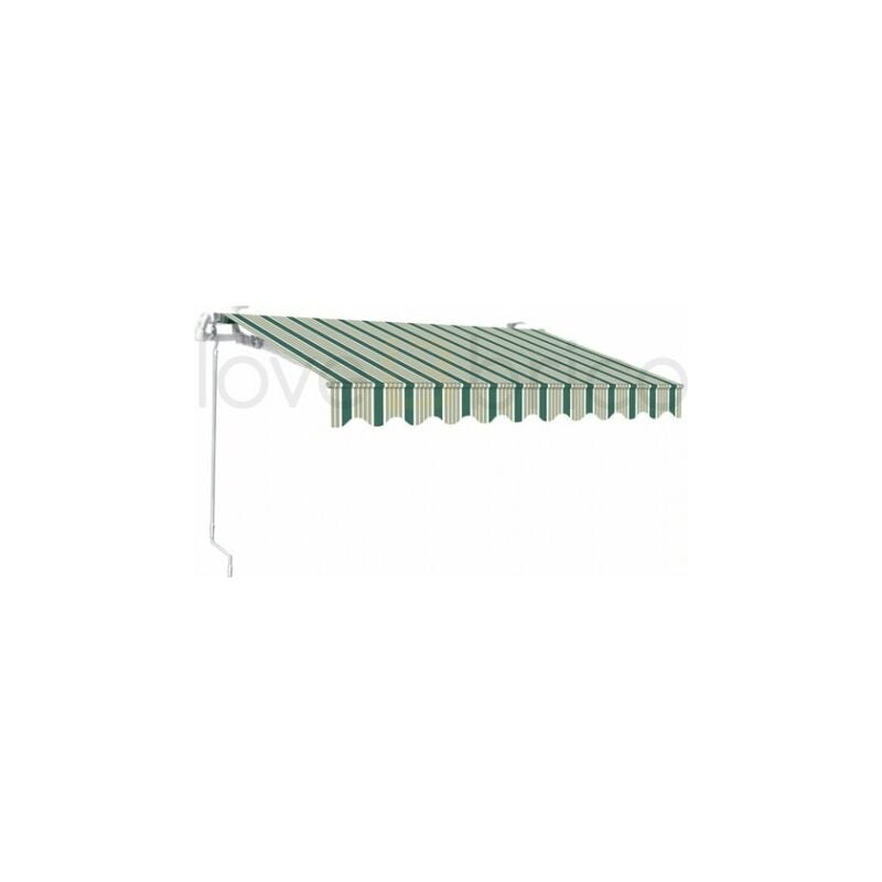 Brico Dea - Store Enroulable Avec Barre Carrée En Aluminium 300X200 Vert/Blanc Sangiorgio