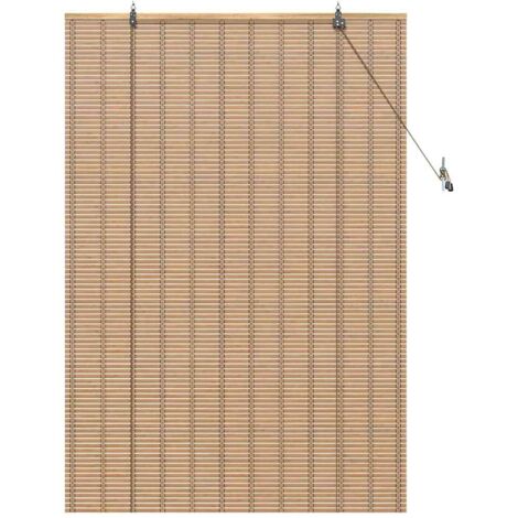 Store enrouleur Autre Marron Clair 100 x 160 cm Bambou CFW4385094