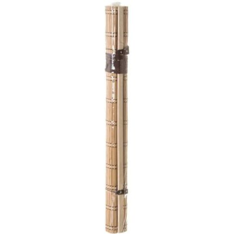 Store enrouleur beige en tiges de bambou 140x180 cm