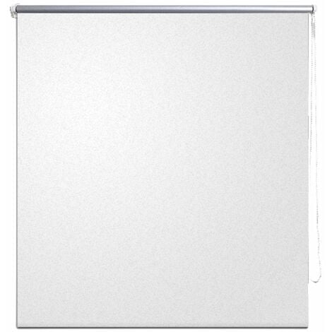 Store enrouleur blanc occultant 100 x 230 cm fenêtre rideau pare-vue volet roulant - Blanc