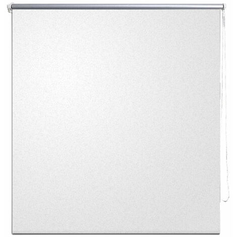 Store enrouleur blanc occultant 80 x 230 cm fenêtre rideau pare-vue volet roulant - Blanc