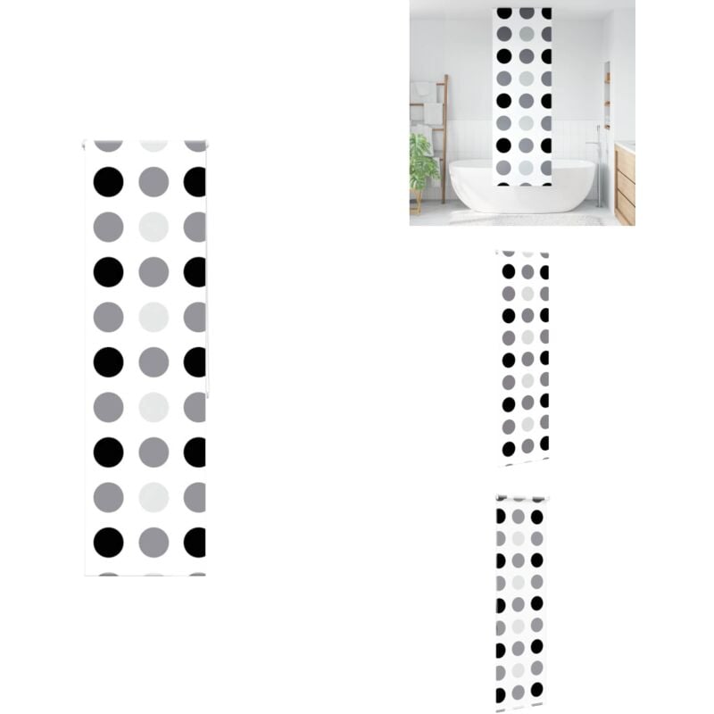 Vidaxl - Store enrouleur de douche 70x240 cm largeur du tissu 66 cm - Store Enrouleur De Douche - Stores Enrouleurs De Douche - Store De Douche