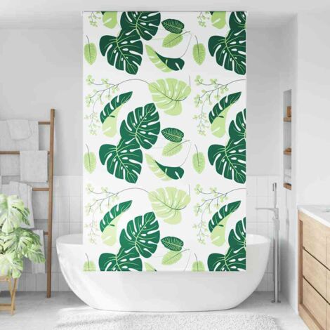 Store enrouleur de douche，Store à rouleau 120x240 cm largeur du tissu 116 cm CFW5047375