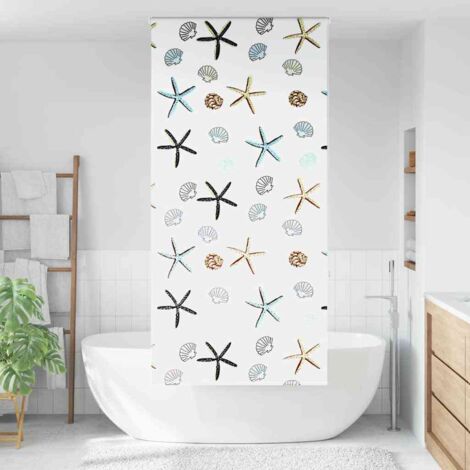 Store enrouleur de douche，Store à rouleau 90x240 cm largeur du tissu 86 cm CFW5359494