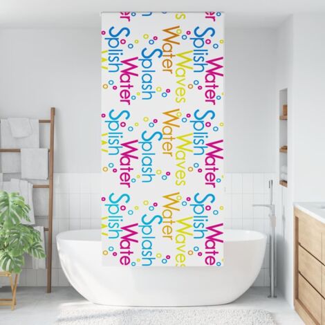 Store enrouleur de douche，Store à rouleau 90x240 cm largeur du tissu 86 cm CFW8258350