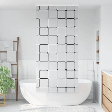 Store enrouleur de douche，Store à rouleau avec cassette largeur du tissu 106 cm CFW7543341