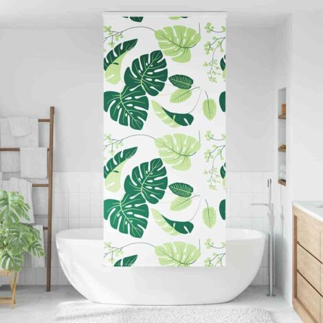 Store enrouleur de douche，Store à rouleau avec cassette largeur du tissu 106 cm CFW8052204