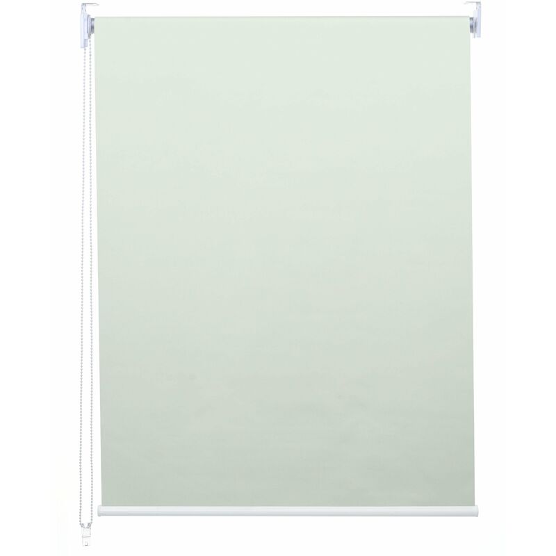 Décoshop26 - Store enrouleur de fenêtre occultant protection solaire store à tirage latéral 50x160cm opaque crème 040004420