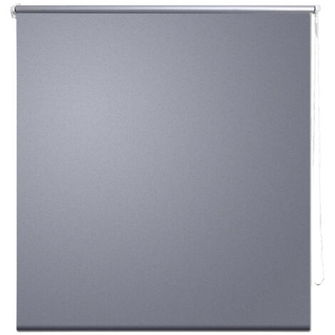Store enrouleur gris occultant 140 x 175 cm fenêtre rideau pare-vue volet roulant - Gris