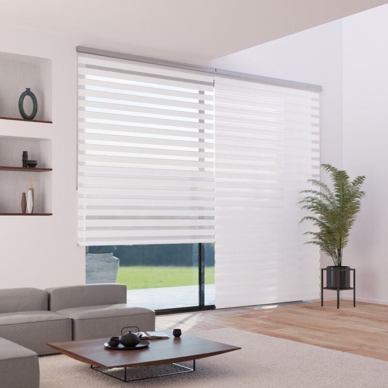 Madecostore - Store enrouleur jour nuit avec coffre - gamme Must - Beige - L183 x H220cm