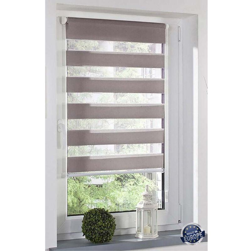 Store enrouleur jour/nuit sans perçage 60x160cm Coloris - store gris clair cla 21