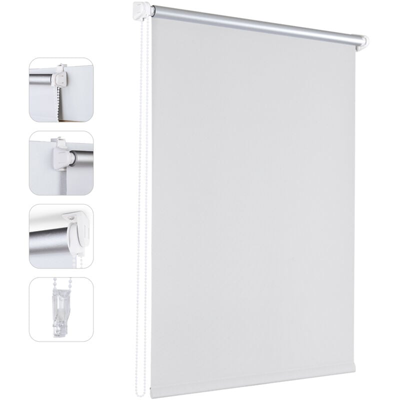 Sekey - Store enrouleur jour nuit sans percage occultant,40x130cm