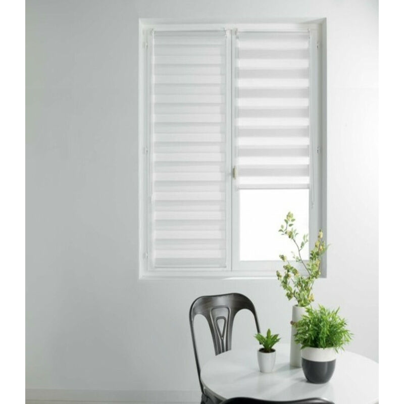 STORE ENROULEUR JOUR ET NUIT POLYESTER DAYNIGHT BLANC - 90x180cm - Blanc