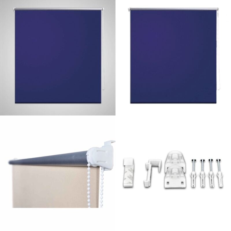 Vidaxl - Store enrouleur occultant 100 x 230 cm bleu - Store Occultant - Rideau Roulant - Obscurcissant - Intérieur - Chambre - Home & Living