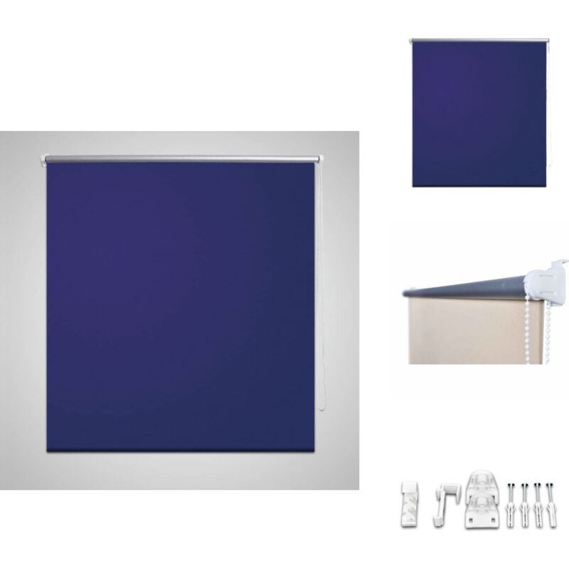 Vidaxl - Store enrouleur occultant 100 x 230 cm bleu - Store Occultant - Rideau Roulant - Obscurcissant - Intérieur - Chambre