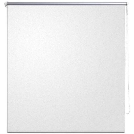 vidaXL Store Enrouleur Occultant Blanc Pare-vue Tamisant Rideau Multi-taille