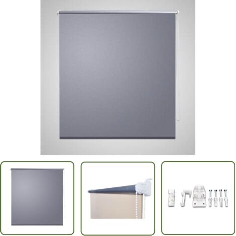 Store enrouleur occultant 120 x 175 cm gris - Store Occultant - Rideau Obscurcissant - Store Enrouleur - Store Intérieur - Décoration Intérieure