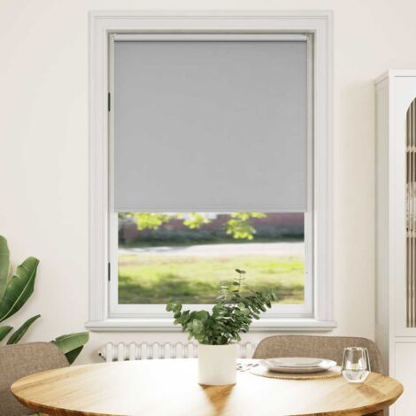 Vidaxl – Store enrouleur occultant 120 x 175 cm gris – Isolation thermique – Mécanisme réglable à chaînette – 100% polyester