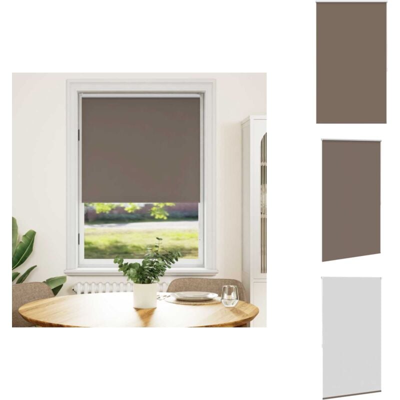 Store enrouleur occultant 80 x 175 cm marron - Store Occultant - Rideau Obscurcissant - Store Enrouleur - Store Intérieur - Décoration Intérieure