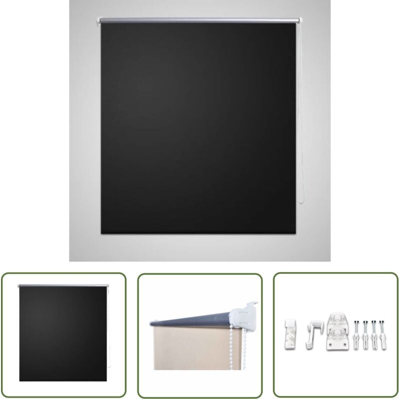 Sweiko - Store enrouleur occultant 80 x 230 cm noir - Store Occultant - Rideau Roulant - Obscurcisseur - Isolation Thermique - Chaîne Réglable
