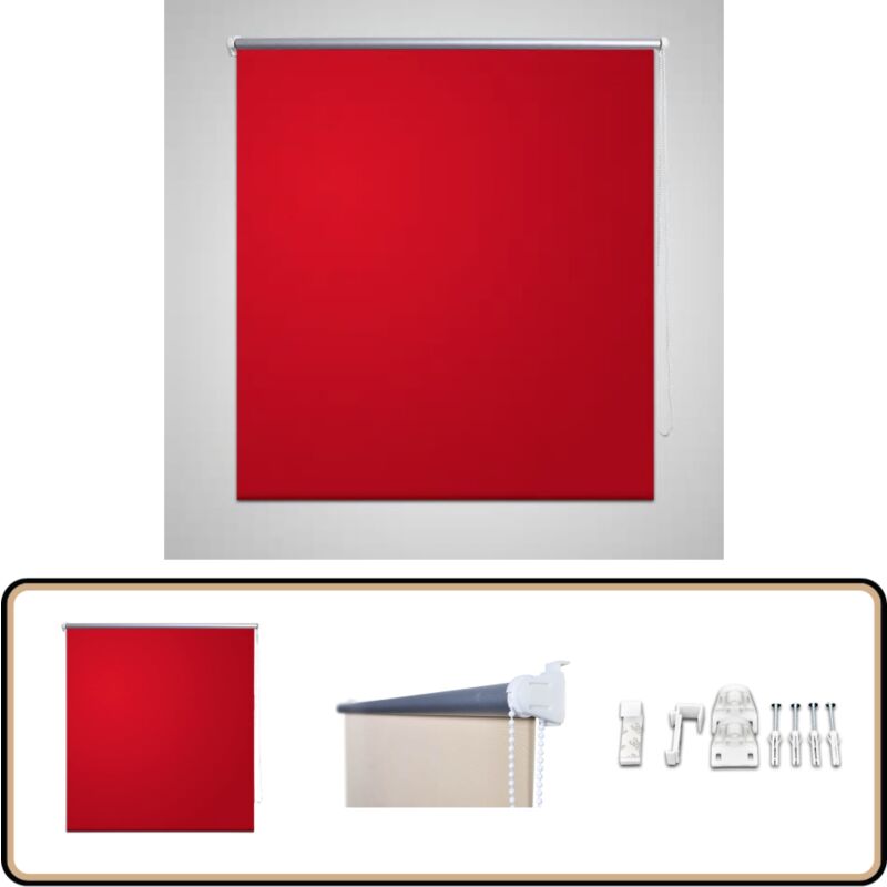 Vidaxl - Store enrouleur occultant 80 x 230 cm rouge - Store Occultant - Rideau Roulant - Obscurcisseur - Décoration Intérieure - Chambre à Coucher
