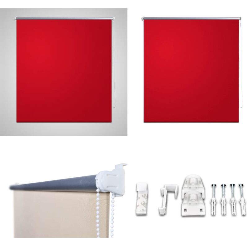 Vidaxl - Store enrouleur occultant 80 x 230 cm rouge - Store Occultant - Rideau Roulant - Obscurcisseur - Décoration Intérieure - Chambre à Coucher