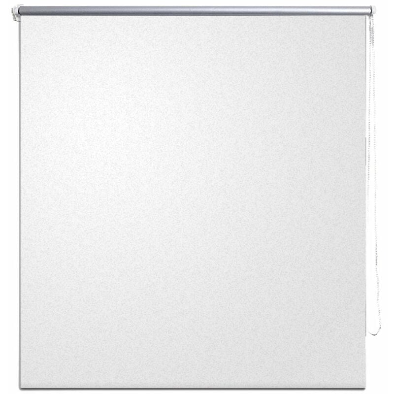 Helloshop26 - Store enrouleur occultant blanc 60 x 120 cm fenêtre rideau pare-vue volet roulant