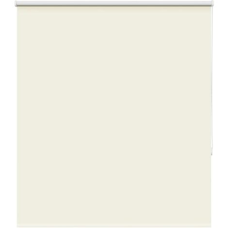 Store enrouleur occultant blanc cassé 130x150 cm largeur tissu