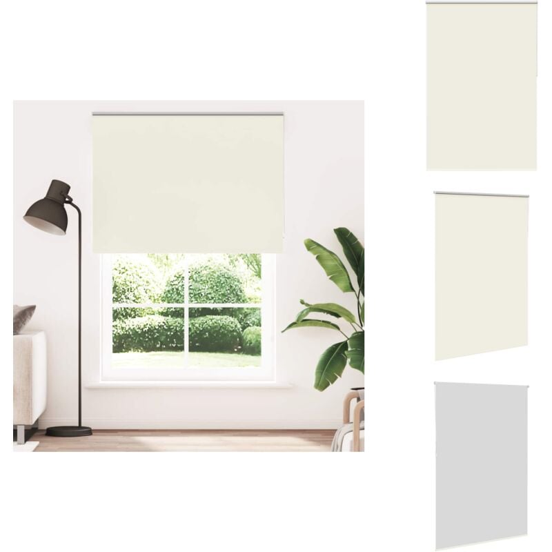 Vidaxl - Store enrouleur occultant blanc cassé 160x230 cm largeur tissu - Store Enrouleur - Stores Enrouleurs - Store De Jour Et De Nuit - Store