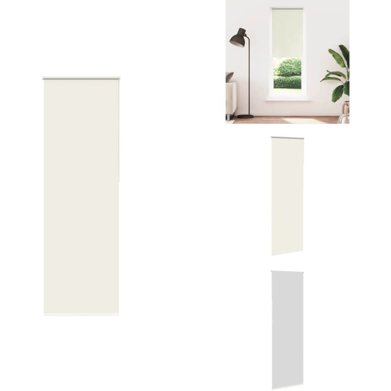 Vidaxl - Store enrouleur occultant blanc cassé 75x210cm largeur du tissu - Store Enrouleur - Stores Enrouleurs - Store De Jour Et De Nuit - Store