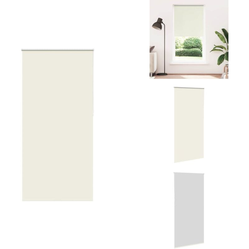 Vidaxl - Store enrouleur occultant blanc cassé 90x210cm largeur du tissu - Store Enrouleur - Stores Enrouleurs - Store De Jour Et De Nuit - Store