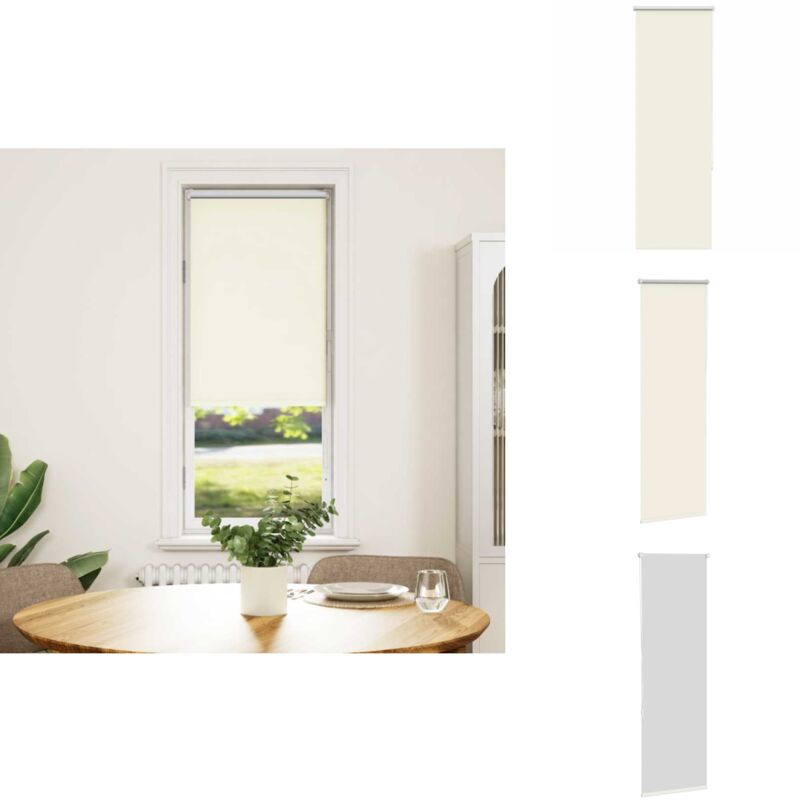 Vidaxl - Store enrouleur occultant blanc cassé largeur du tissu 45,7 cm - Store Enrouleur - Stores Enrouleurs - Store De Jour Et De Nuit - Store