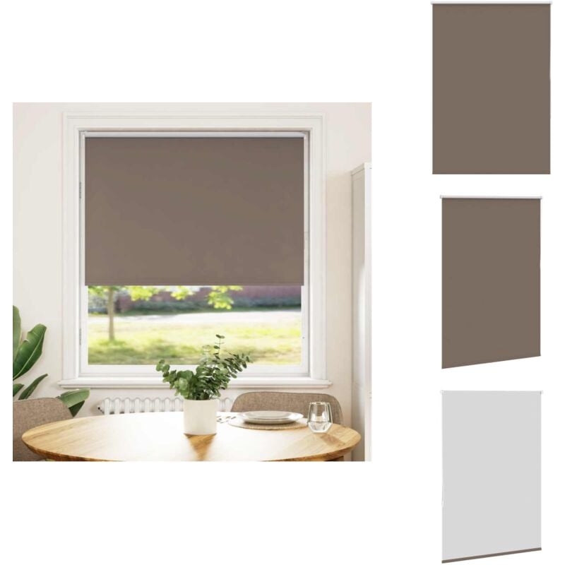Vidaxl - Store enrouleur occultant café 100x150cm largeur du tissu - Store Enrouleur - Stores Enrouleurs - Store De Jour Et De Nuit - Store Occultant