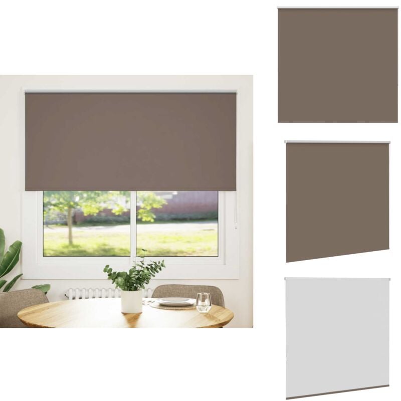 Vidaxl - Store enrouleur occultant café 165x150cm largeur du tissu - Store Enrouleur - Stores Enrouleurs - Store De Jour Et De Nuit - Store Occultant