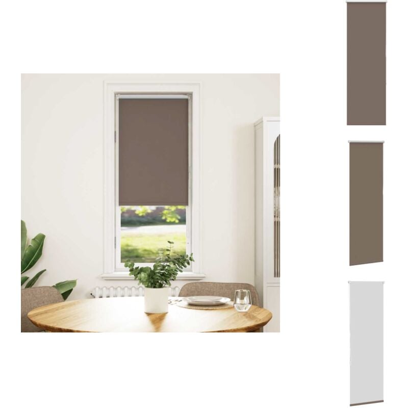 Vidaxl - Store enrouleur occultant café 50x150cm largeur du tissu 45,7cm - Store Enrouleur - Stores Enrouleurs - Store De Jour Et De Nuit - Store