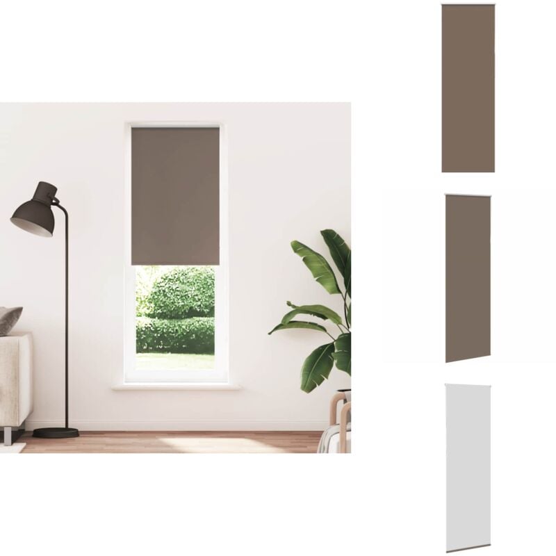 Vidaxl - Store enrouleur occultant café 65x210cm largeur du tissu 60,7cm - Store Enrouleur - Stores Enrouleurs - Store De Jour Et De Nuit - Store