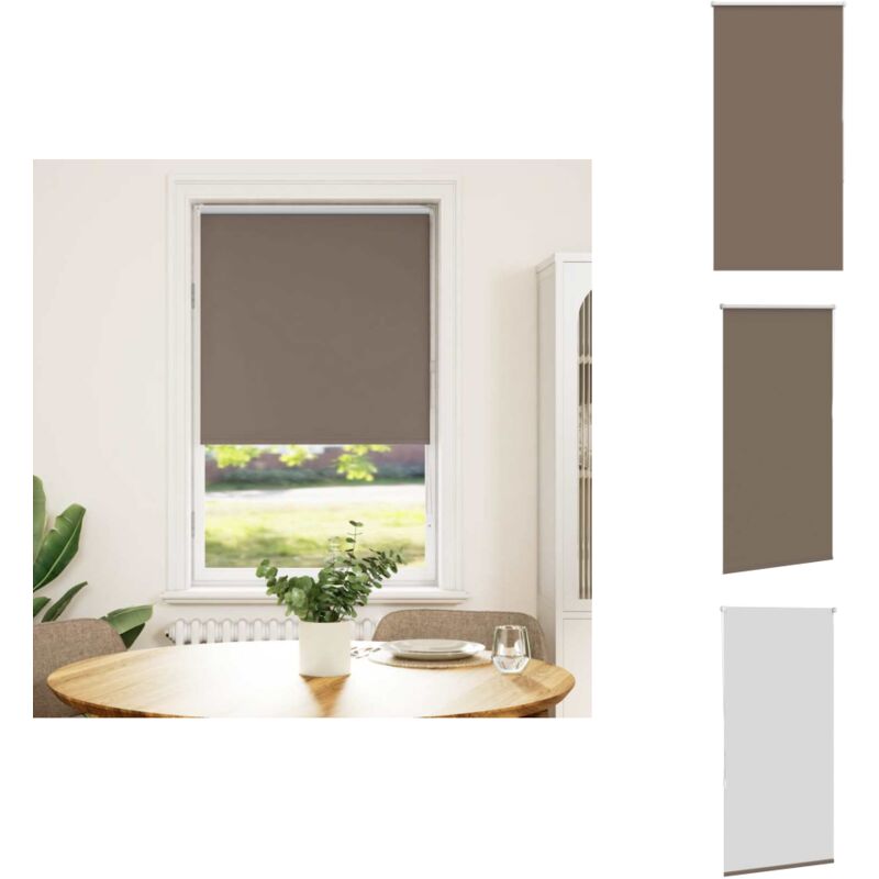 Vidaxl - Store enrouleur occultant café 75x130cm largeur du tissu 70,7cm - Store Enrouleur - Stores Enrouleurs - Store De Jour Et De Nuit - Store