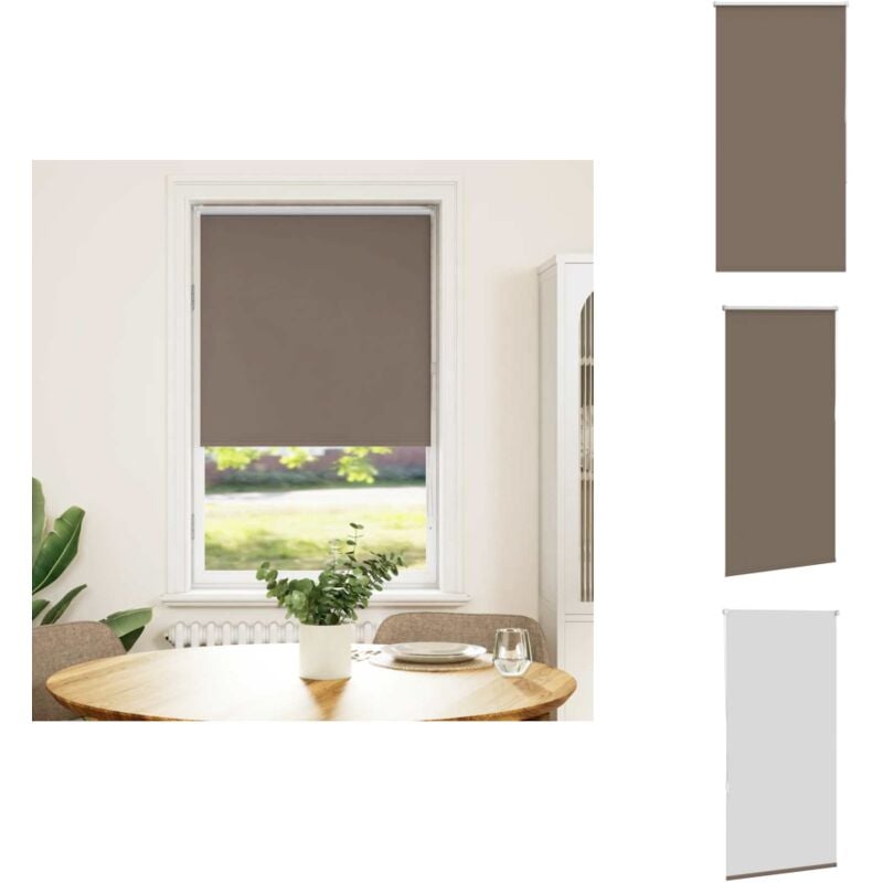 Vidaxl - Store enrouleur occultant café 75x175cm largeur du tissu 70,7cm - Store Enrouleur - Stores Enrouleurs - Store De Jour Et De Nuit - Store