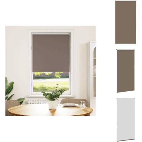 Store enrouleur occultant café 80x150cm largeur du tissu 75,7cm - Store Enrouleur - Stores Enrouleurs - Store De Jour Et De Nuit - Store Occultant