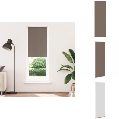 Store enrouleur occultant café 80x230cm largeur du tissu 75,7cm - Store Enrouleur - Stores Enrouleurs - Store De Jour Et De Nuit - Store Occultant