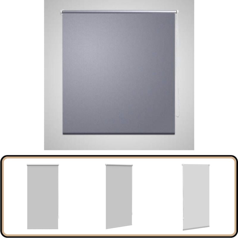 Vidaxl - Store enrouleur occultant gris 60 x 120 cm - Store Enrouleur Occultant - Rideau Obscurcissant - Store Intérieur - Décoration Intérieure