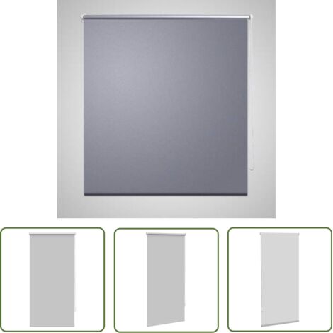 Store enrouleur occultant gris 60 x 120 cm - Store Enrouleur Occultant - Rideau Obscurcissant - Store Intérieur - Décoration Intérieure - Isolation Thermique